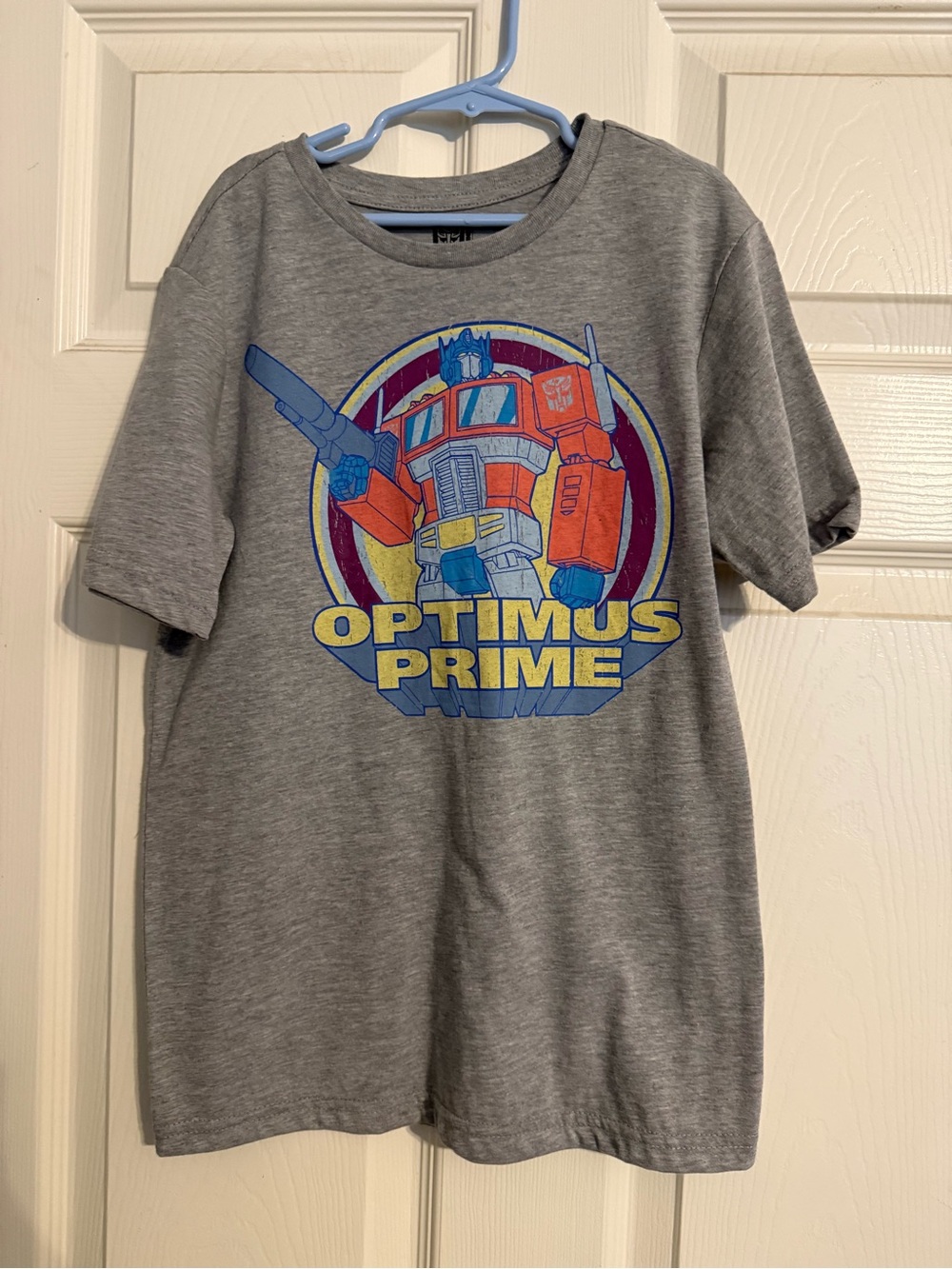 Optimus Prime Graphic Tee - Gray